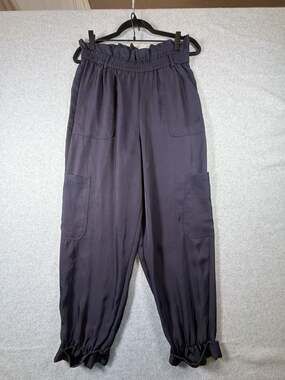 Express Ankle Super High Rise Paperbag Waist Cargo Pants Size S/P
